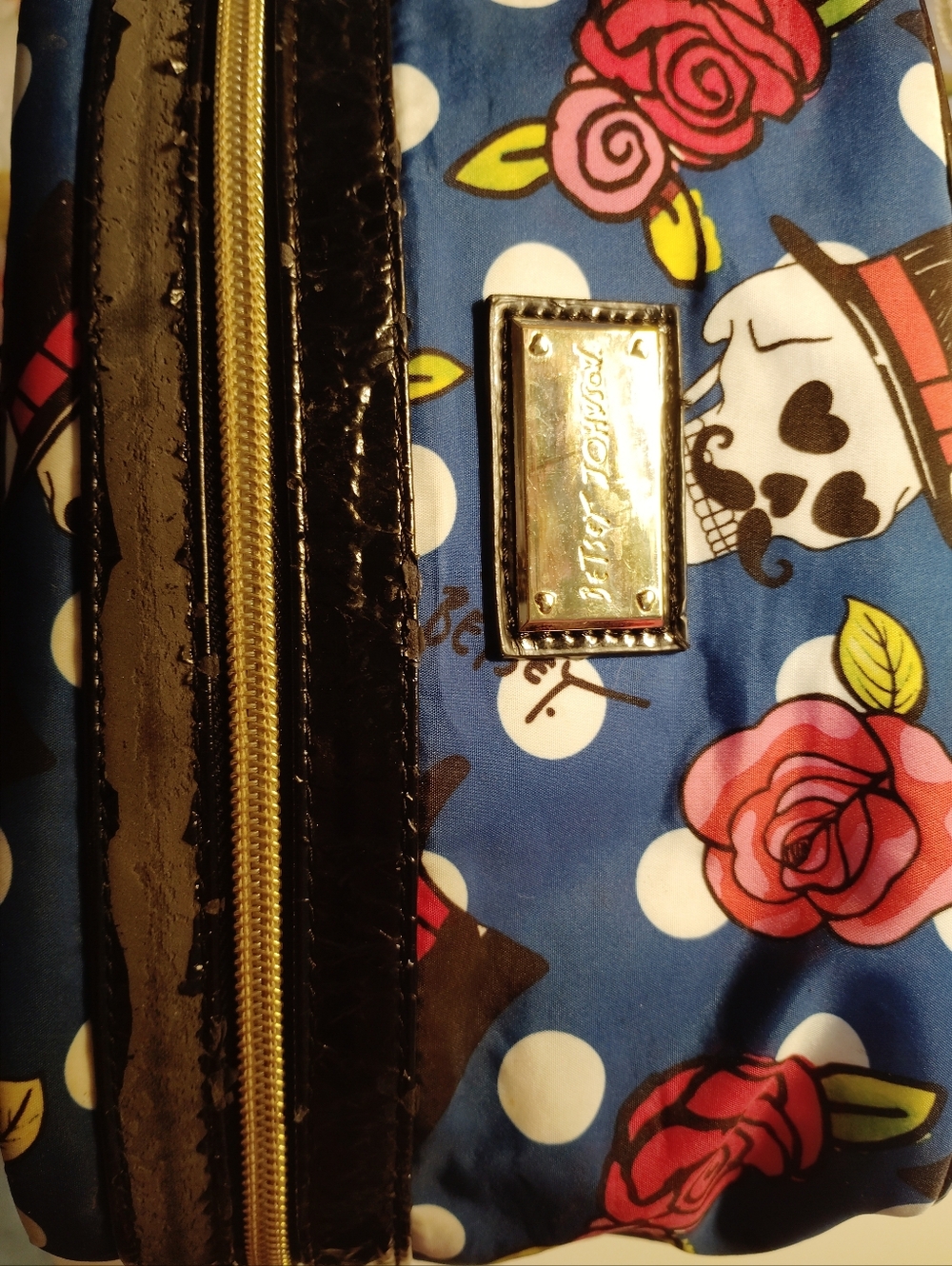 🌹💙*Betsey Johnson* Blue Floral Skulls Case🌹💙 - Picture 4 of 5